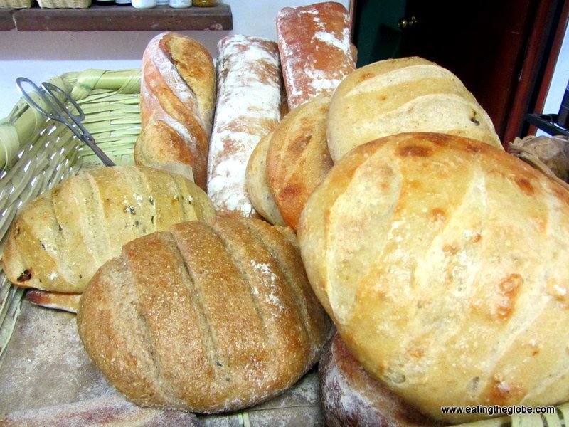 bread from La Buena Vida Bakery Restaurant in San Miguel de Allende