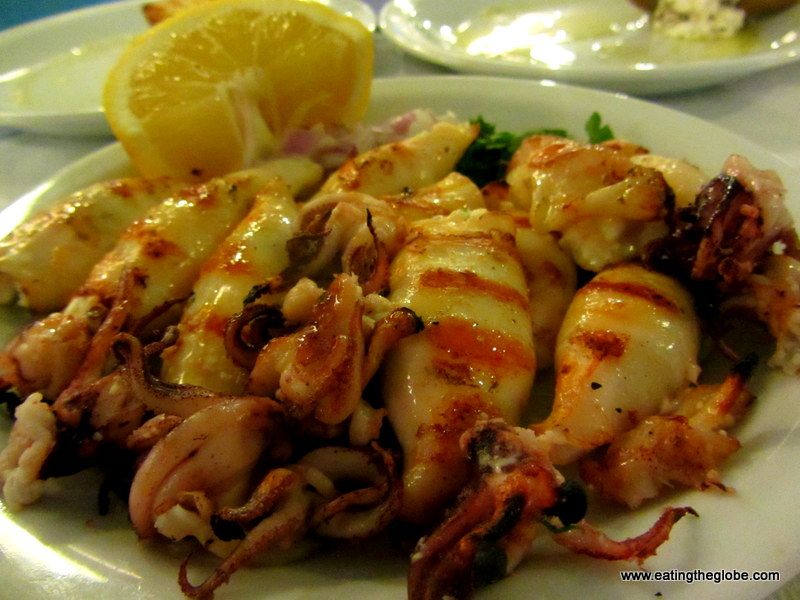 Calamari at Akrogiali Taverna Restaurant in Crete