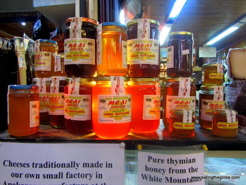 Thyme honey at the Chania Market 
