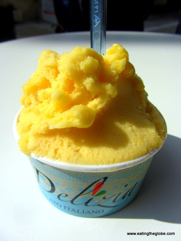 Cretan Orange Gelato From Delizia