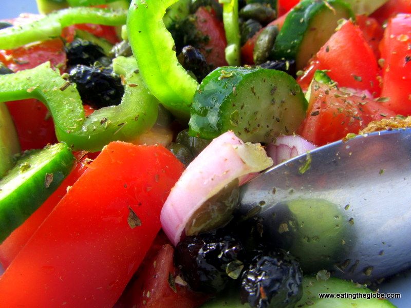 Greek salad from Koukouvaya Restaurant in Chania