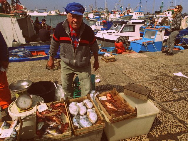 Fisherman at the Trapani fish market