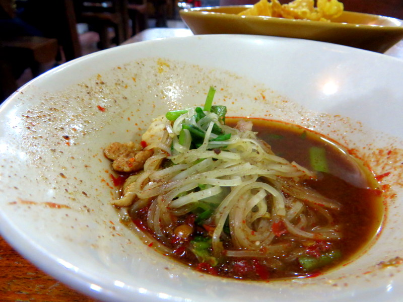 Boat noodle soup Thai foods breakfast around the world