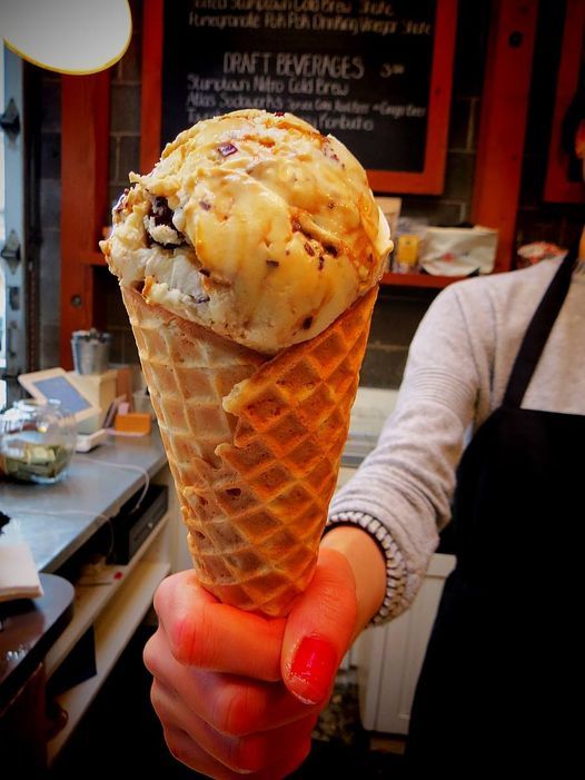 Alma's Toasted Milk with Assam Tea caramel Salt and Straw